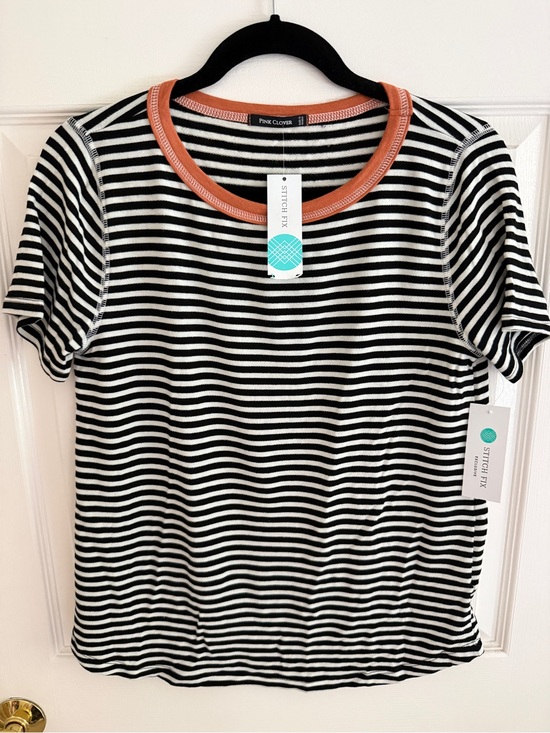 Pink Clover Tops - NWT Pink Clover Avis striped knit top, Size Small, Stitch Fix